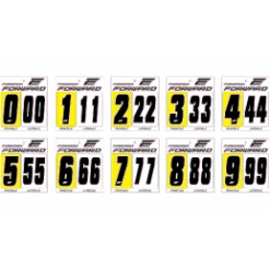 Marque Kit 3 Numéros De Plaque Forward® - Noir