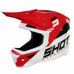 Marque CASQUE SHOT FURIOUS CHASE RED/WHITE GLOSSY