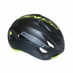 Marque Casque Route Gist® Primo Noir Mat / Jaune Fluo