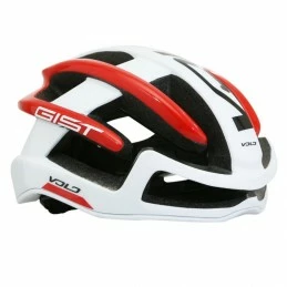 Marque Casque Route Gist® Volo Blanc/rouge