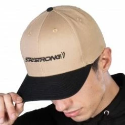 Marque Casquette Stay Strong Staple Snapback Black/Tan