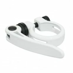 Marque Collier Serrage Tige De Selle Rapide Newton Alu Blanc Diam. 28,6Mm (Sur Carte)