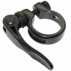 Marque Collier Serrage Tige De Selle Rapide Newton Alu Noir Diam. 31,8Mm (Sur Carte)