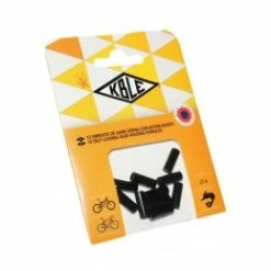 Marque Embout Autoblocant Pour Gaine 4 Mm Noir (Sachet De 10 Pieces)