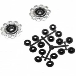 Marque Galet Derailleur P2R 7-8 Vitesses Alu Argent A Roulement 10Dts (Jeu De 2)