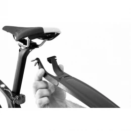 Marque GARDE BOUE ARRIERE VTT POLISPORT NOIR – Image 2