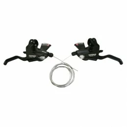 Marque Levier-Manette Vtt Shimano Altus M310 3X8 Vitesses Noir Pour V-Brake (Paire)