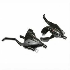 Marque Levier-Manette Vtt Shimano Stef65 3X7V. Noir Pour Frein V-Brake (Paire) 2 Doigts