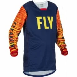Marque Maillot Fly® Kinetic Wave KID - Navy/Jaune/Rouge