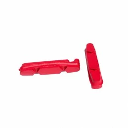 Marque Patin De Frein Route Fibrax Rouge Pour Shimano - Gomme Freinage Très Puissant