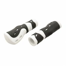 Marque Poignee City-Vtc Progrip 989 Blanc-Noir Ø22Mm L120Mm (Paire)