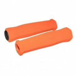 Marque Poignee City-Vtt Newton Mousse Haute Densite Orange 125Mm (Paire)