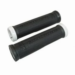 Marque Poignee City-Vtt Progrip 995 Noir Avec Lock On Blanc 130Mm (Livre Avec Embouts) (Blister)