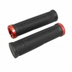 Marque Poignee City-Vtt Progrip 995 Noir Avec Lock On Rouge 130Mm (Livre Avec Embouts) (Blister)