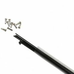 Marque Rayon Inox Noir 2mm Avec Ecrou - Tube De 10 Longueur Au Choix