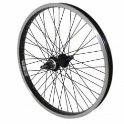 Marque Roue Bmx 20" Arriere Noir Moy Alu Noir 48T. Axe De 14
