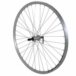 Marque Roue Vtc 700X35 Arriere Er10 Alu Double Paroi Moy Alu Argent Blocage Rl 7-6V.