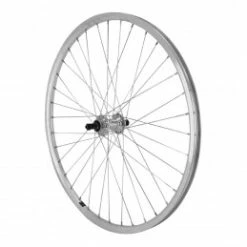 Marque Roue Vtt 26" Er10 Arriere Argent Double Paroi Moy Alu Blocage Roue Libre 7-6V.