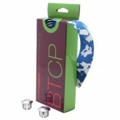 Marque Ruban De Guidon Bikeribbon Cork Plus Bleu-Blanc