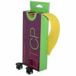 Marque Ruban De Guidon Bikeribbon Cork Plus Jaune Avec Liege