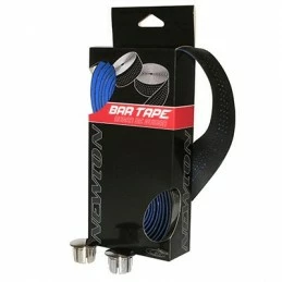 Marque Ruban De Guidon Newton Noir Effets Bleu Avec Bouchons (Super Resistante Et Confortable)