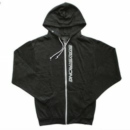 Marque Sweat Stay Strong Faster Zip Heather Black